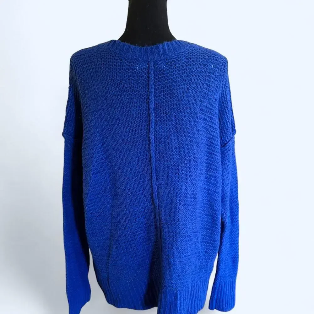 Michael Kors beautiful knit royal blue sweater Size Large